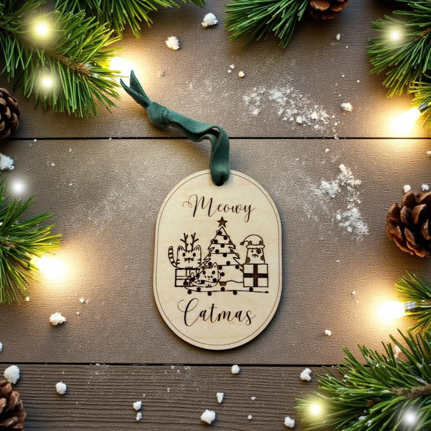 Meowy Catmas Christmas Ornament