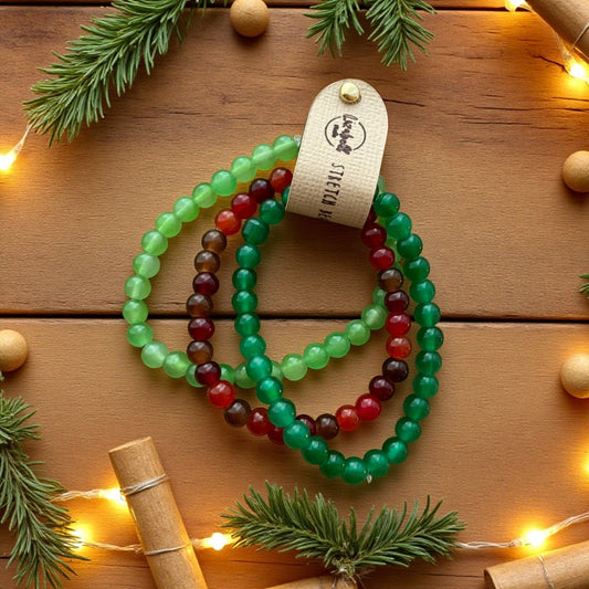 Holiday Stretch Bead Bracelets