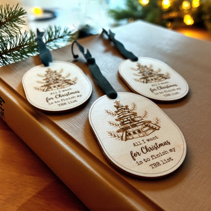 All I want for Christmas - Book Christmas Ornament