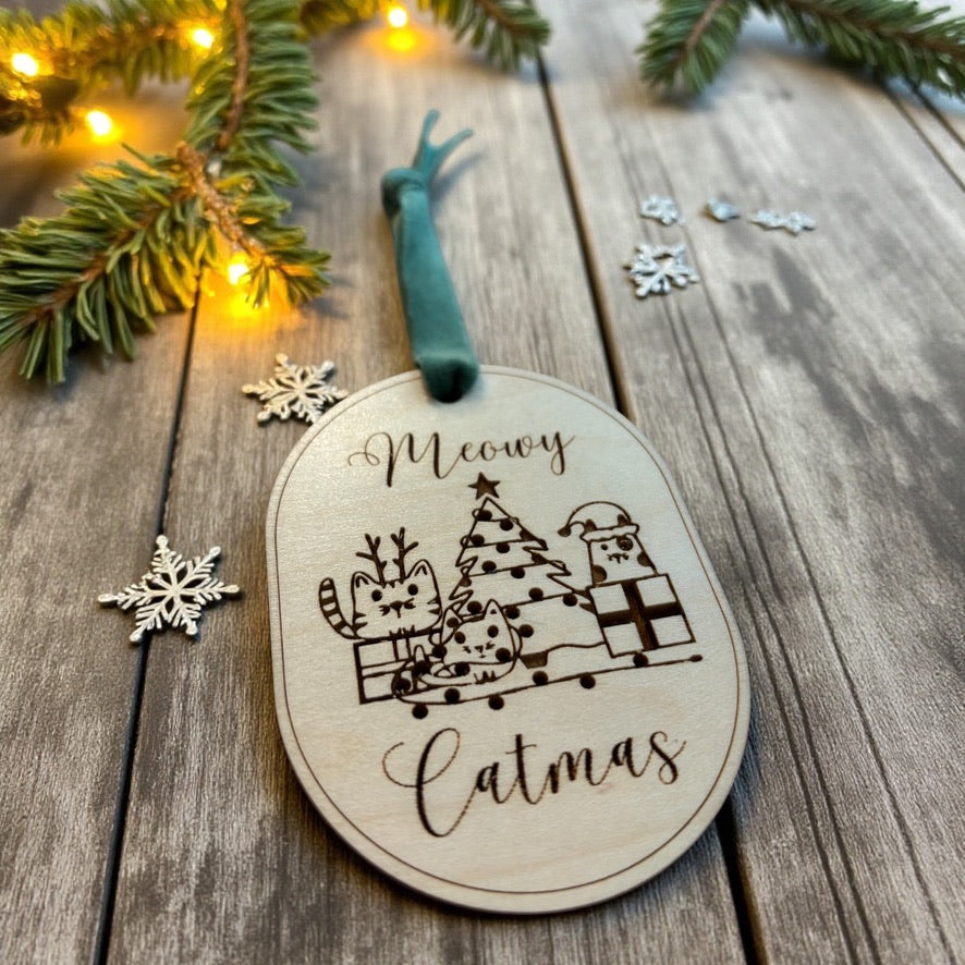Meowy Catmas Christmas Ornament