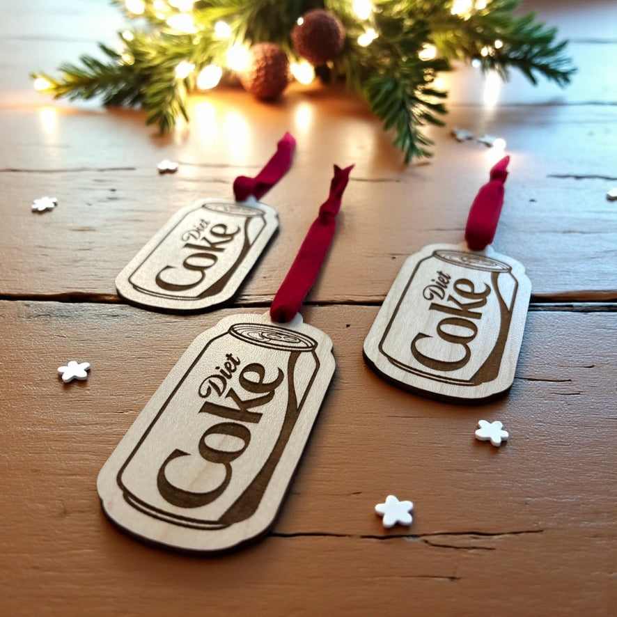 Fueled by Diet Coke Christmas Ornament