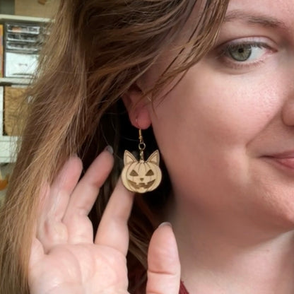 Pumpkin Paws Earrings