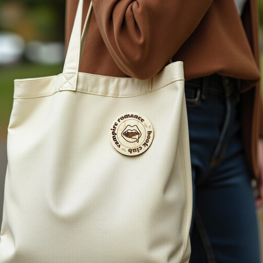 Book Club Badge Pin - Vampire Romance