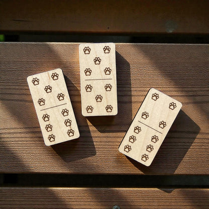 Maple Wood Dominoes Game - Gift Set