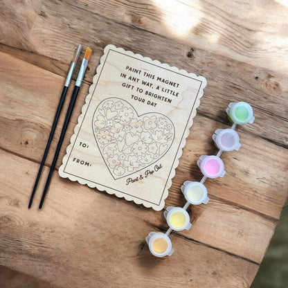 Bloom & Color Magnet - Paint & Pop Out Card - Paint Kit
