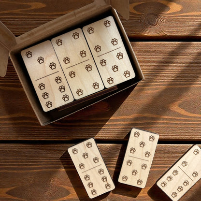 Maple Wood Dominoes Game - Gift Set