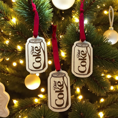 Fueled by Diet Coke Christmas Ornament
