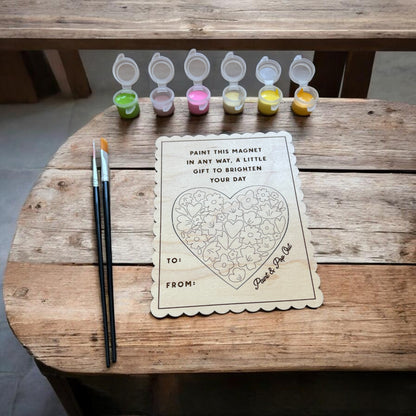 Bloom & Color Magnet - Paint & Pop Out Card - Paint Kit
