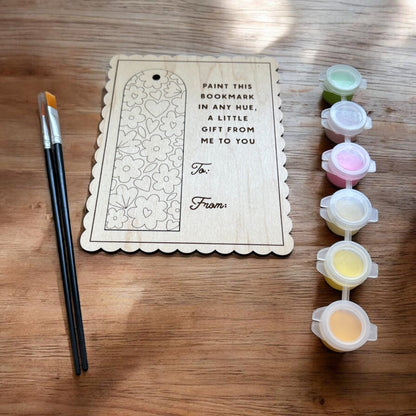 Bloom & Color Bookmark - Paint & Pop Out Card - Paint Kit