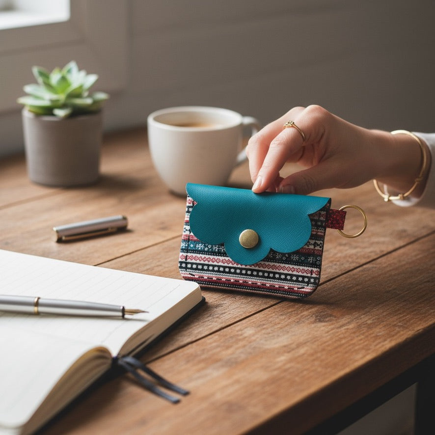 Scallop Charm Pouch - Nordic Noel