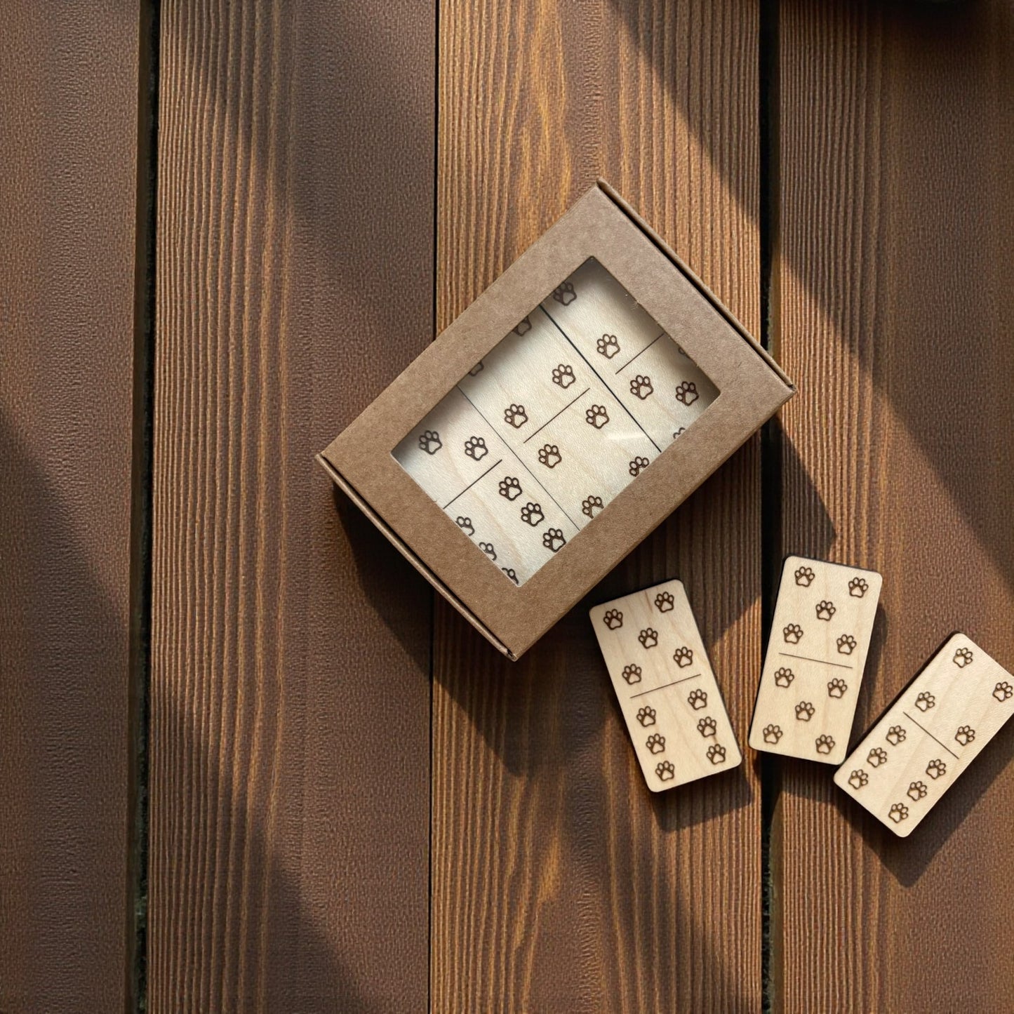 Maple Wood Dominoes Game - Gift Set