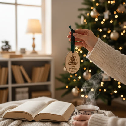 All I want for Christmas - Book Christmas Ornament