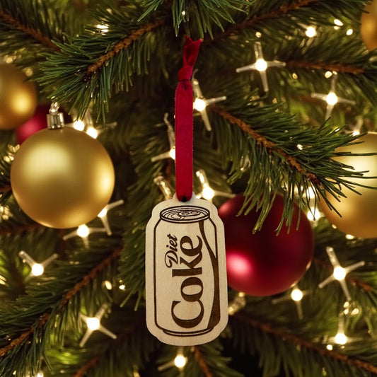 Fueled by Diet Coke Christmas Ornament