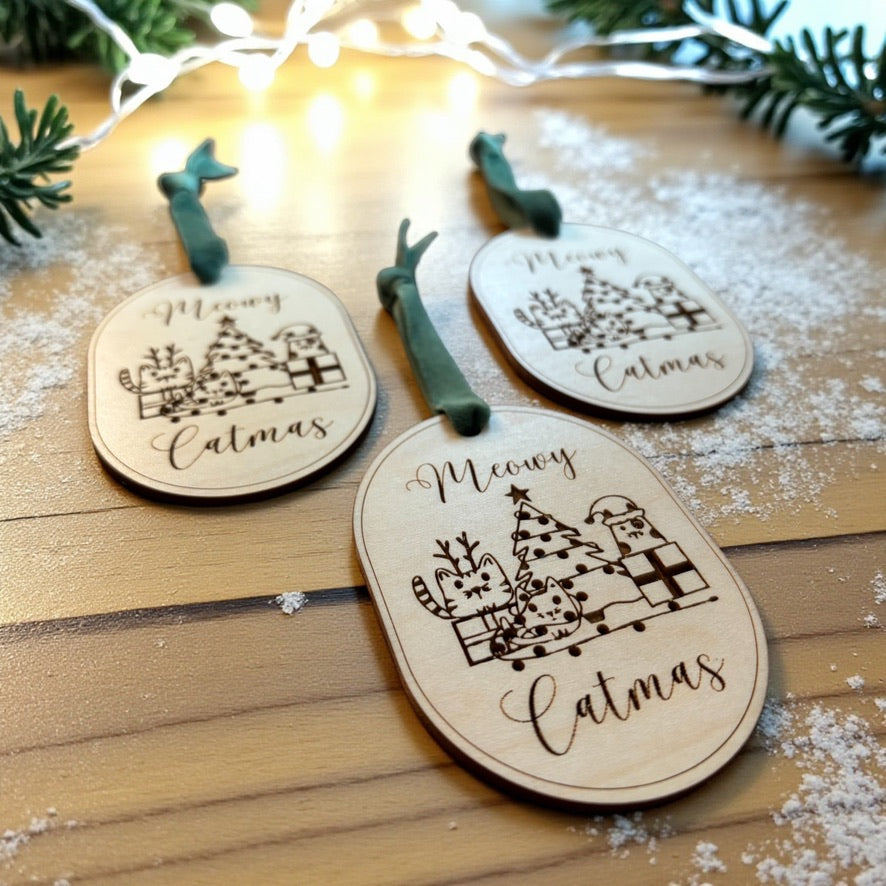 Meowy Catmas Christmas Ornament