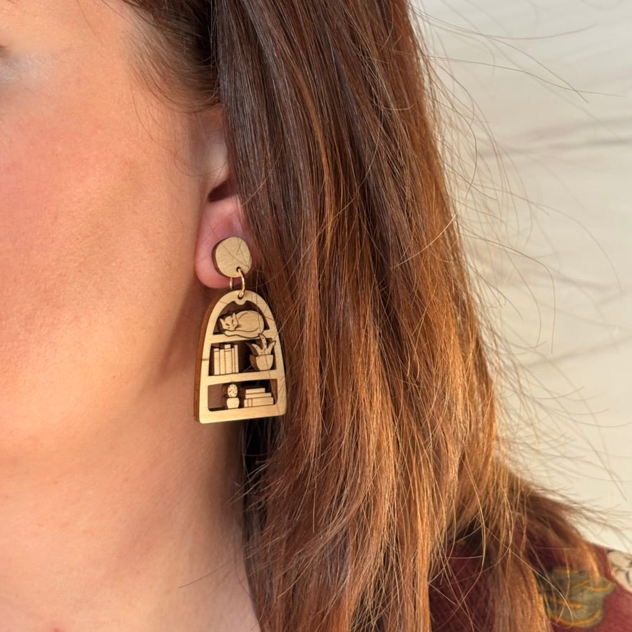 Purrfectly Shelved Earrings