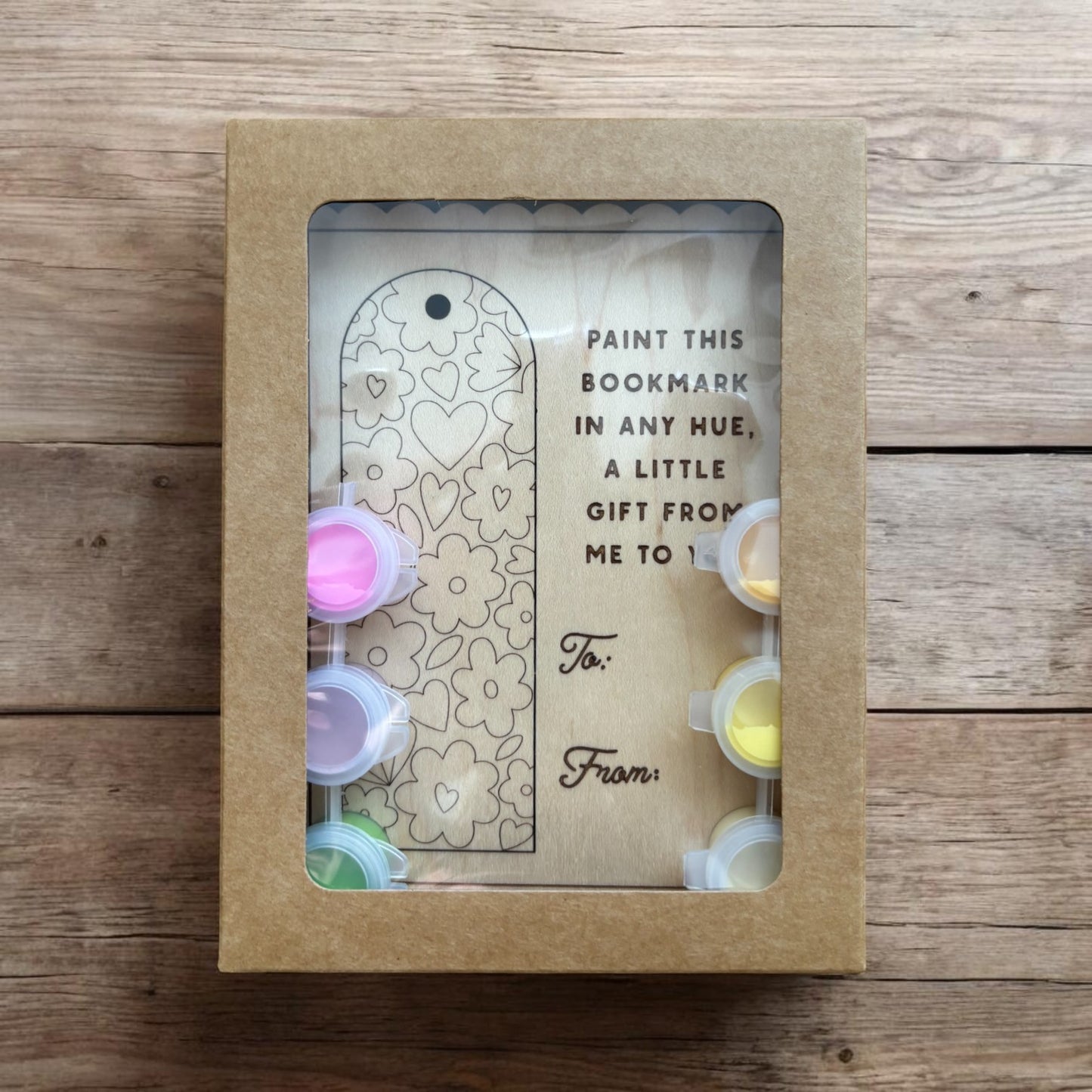 Bloom & Color Bookmark - Paint & Pop Out Card - Paint Kit