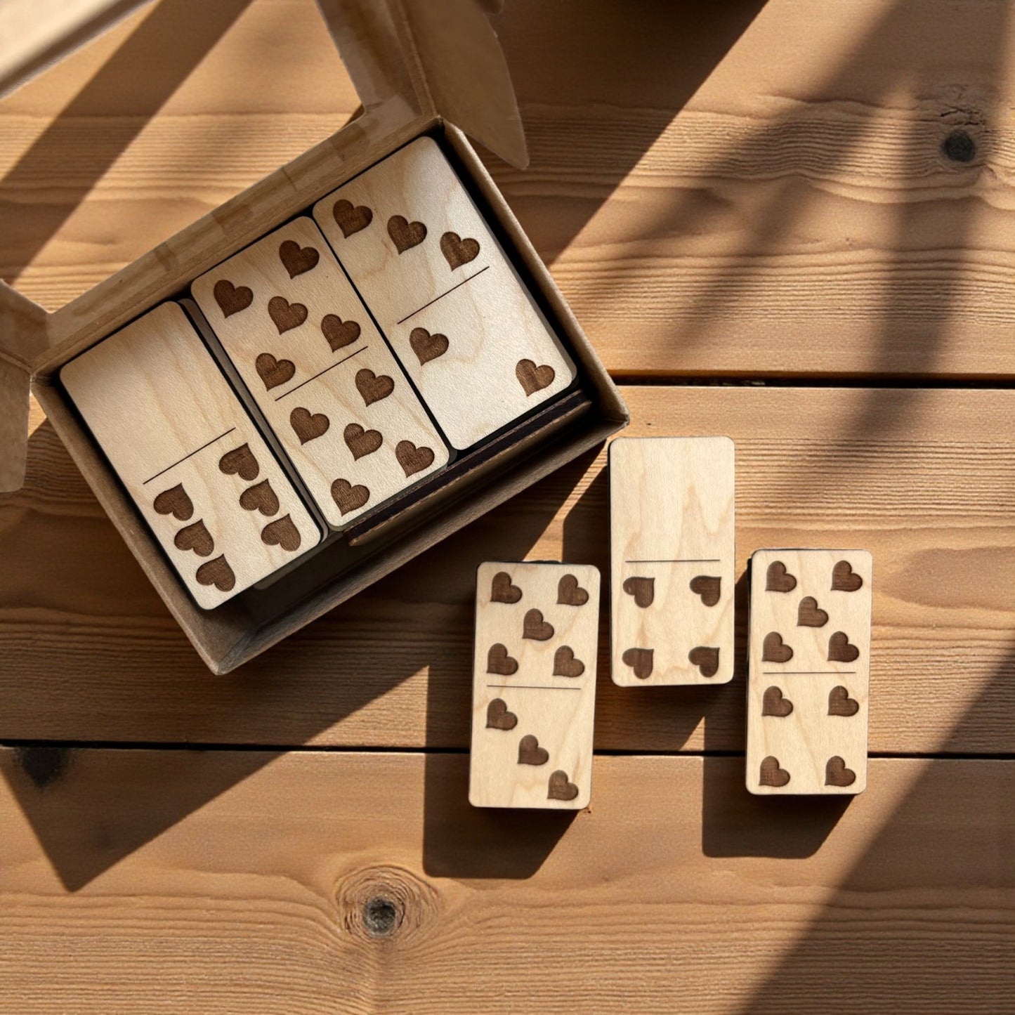 Maple Wood Dominoes Game - Gift Set