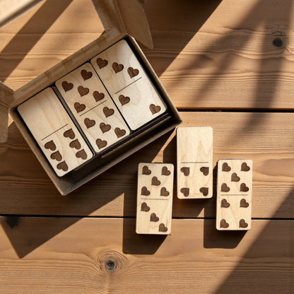 Maple Wood Dominoes Game - Gift Set