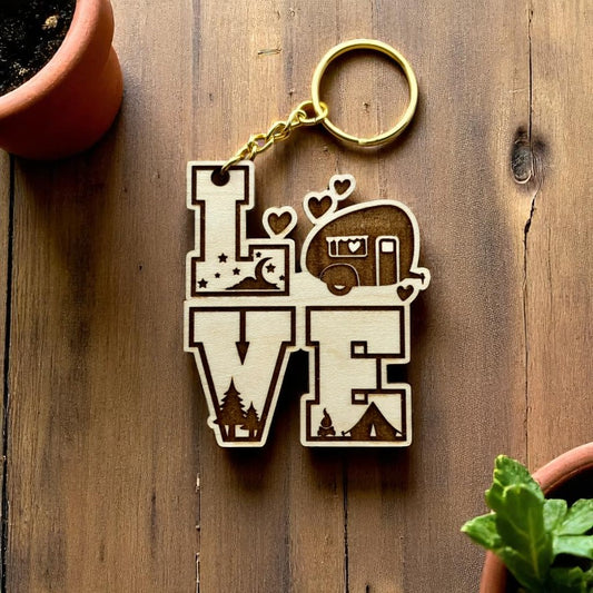 Camper Love Keychain