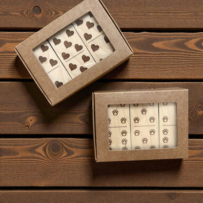 Maple Wood Dominoes Game - Gift Set