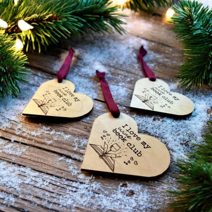 Book (Wine) Club Christmas Ornament