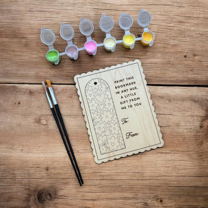 Bloom & Color Bookmark - Paint & Pop Out Card - Paint Kit