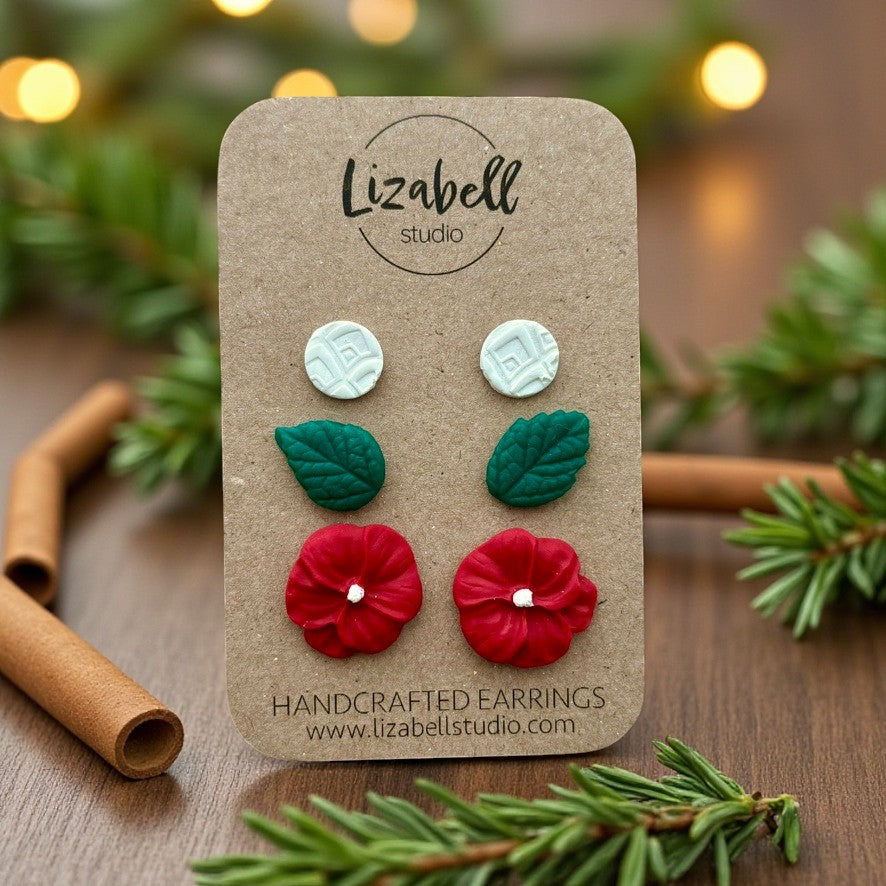 Pretty Poinsettia Trio