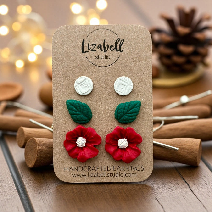 Pretty Poinsettia Trio