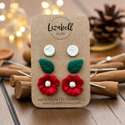 Pretty Poinsettia Trio