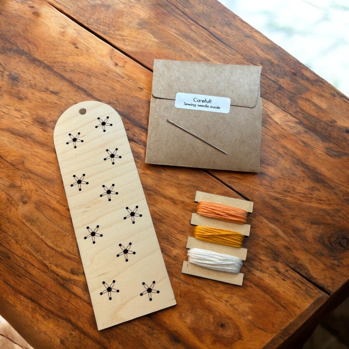 Daisy Bookmark DIY Embroidery Kit