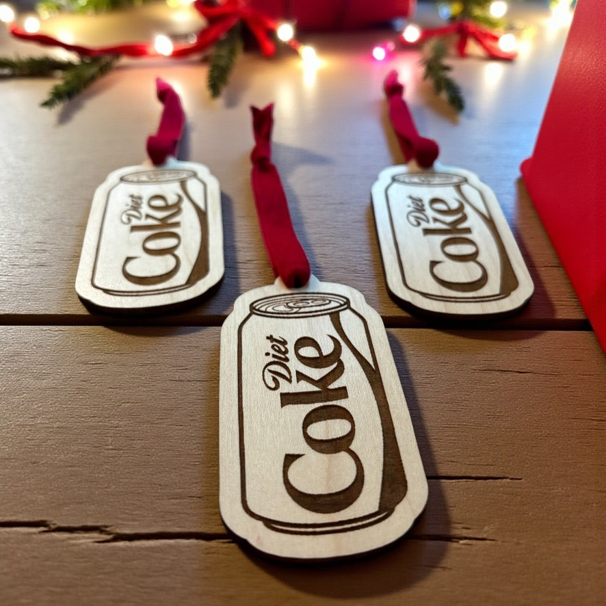 Fueled by Diet Coke Christmas Ornament