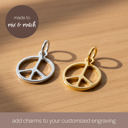 Peace & Love Charm