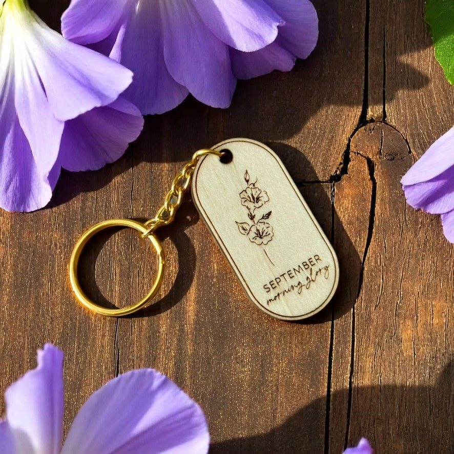Birth Blossom Keychain