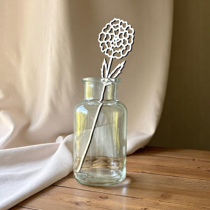 Wooden Birth Month Flowers