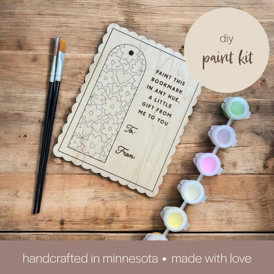 Bloom & Color Bookmark - Paint & Pop Out Card - Paint Kit