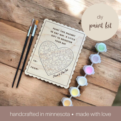 Bloom & Color Magnet - Paint & Pop Out Card - Paint Kit